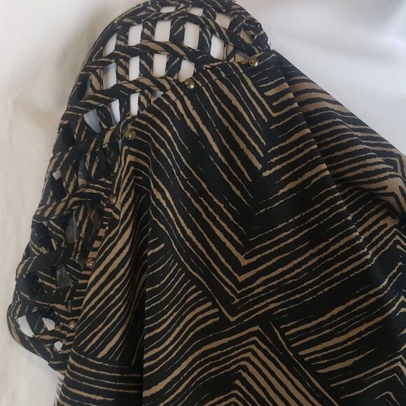 Banana Republic Medium Brown & Black Striped Dress - Picture 4 of 13